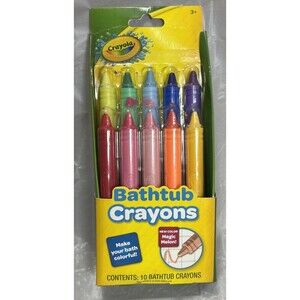 Crayola Bathtub Crayons, Assorted Colors, 10 Ct New in Package